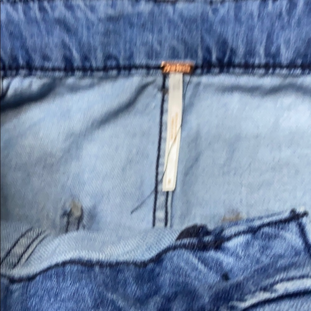 Free People Splendor In The Grass Denim Skirt - Picture 8 of 10
